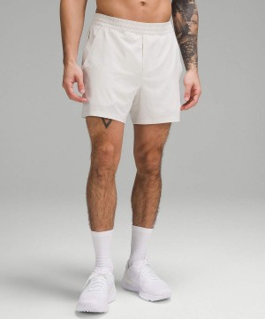Lululemon Pace Breaker Fodrade 5" Shorts Herr Beige Sverige | KNIFWY165