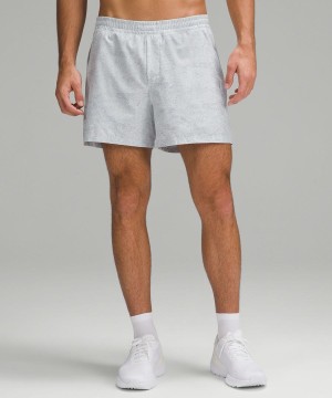Lululemon Pace Breaker Fodrade 5" Shorts Herr Vita Olika Färger Sverige | DGPUKR673