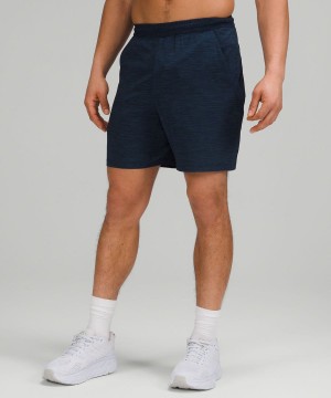 Lululemon Pace Breaker Fodrade 7" 2022 Version Shorts Herr Blå Marinblå Sverige | FIPQZC206