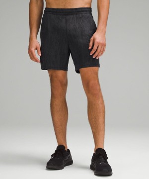 Lululemon Pace Breaker Fodrade 7" Shorts Herr Svarta Mörkgrå Sverige | NXCQAT685