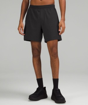 Lululemon Pace Breaker Fodrade 7" Shorts Herr Svarta Sverige | PXSHJO974