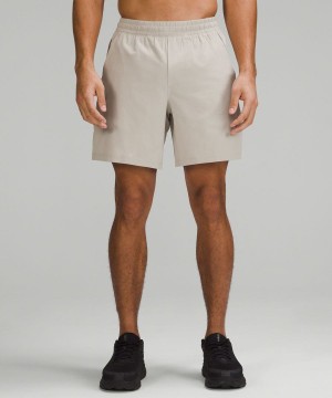 Lululemon Pace Breaker Fodrade 7" Shorts Herr Beige Sverige | GMANTV980
