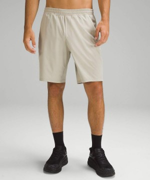 Lululemon Pace Breaker Fodrade 9" Shorts Herr Beige Sverige | JKMHIN149