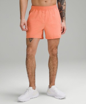 Lululemon Pace Breaker Linerless 5" Shorts Herr Korall Sverige | VIDQWZ248