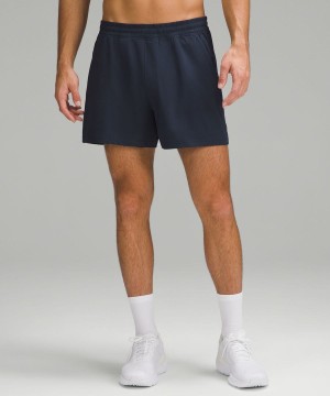 Lululemon Pace Breaker Linerless 5" Shorts Herr Marinblå Sverige | HNSTLY125