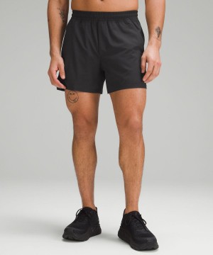 Lululemon Pace Breaker Linerless 5" Shorts Herr Svarta Sverige | IVQMRZ420