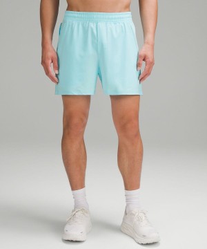 Lululemon Pace Breaker Linerless 5" Shorts Herr Blå Sverige | OWCDBV037