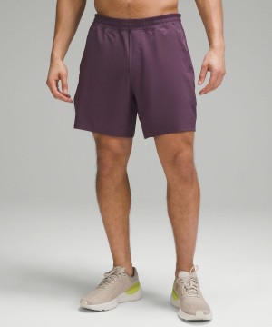Lululemon Pace Breaker Linerless 7" Shorts Herr Lila Sverige | TMBGHL354