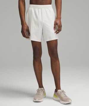 Lululemon Pace Breaker Linerless 7" Shorts Herr Beige Sverige | QDJKNG643