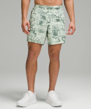 Lululemon Pace Breaker Linerless 7" Shorts Herr Gröna Olika Färger Sverige | FNTXCD490