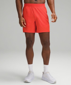 Lululemon Pace Breaker Linerless 7" Shorts Herr Orange Sverige | VIELSZ895