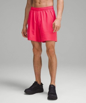 Lululemon Pace Breaker Linerless 7" Tryck Shorts Herr Röda Sverige | UOQRVE468