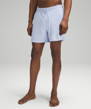 Lululemon Pool 5" Shorts Herr Blå Beige Sverige | BUJIFG027