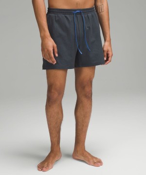Lululemon Pool 5" Shorts Herr Mörkgrå Blå Sverige | DIGKHS517