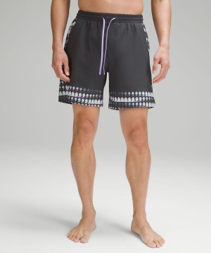 Lululemon Pool 7" Paneled Shorts Herr Mörkgrå Sverige | CGYPSJ391
