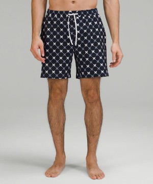 Lululemon Pool 7" Shorts Herr Marinblå Olika Färger Sverige | XJGWLI157