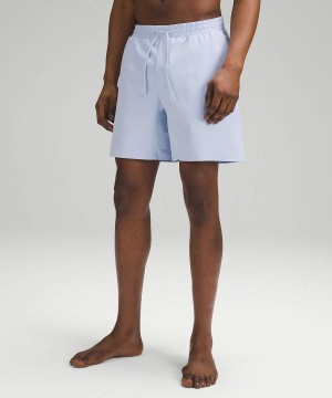 Lululemon Pool 7" Simbyxor Herr Blå Beige Sverige | AIZESC508