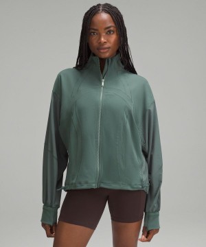 Lululemon Relaxed-Fit Luon Define Jacket Dam Mörkgröna Sverige | XPCSGE410