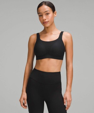 Lululemon Run Times Bra High Support, B-G Cups Sport BH Dam Svarta Sverige | DWSETR810
