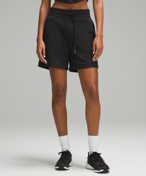 Lululemon Scuba High-Rise 5" Shorts Dam Svarta Sverige | GNURYC529