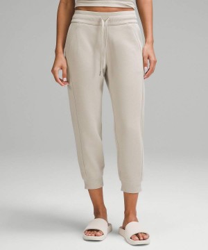 Lululemon Scuba High-Rise Cropped Joggingbyxor Dam Beige Sverige | TAFSHL165