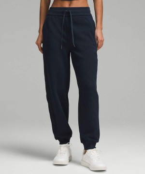 Lululemon Scuba High-Rise Relaxed Full Length Joggingbyxor Dam Marinblå Sverige | OEGAJY807
