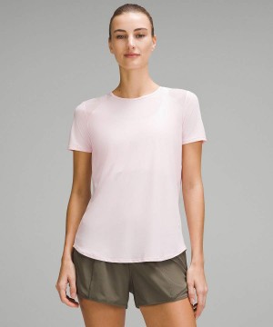 Lululemon Sculpt Korta-Sleeve T-shirt Dam Ljusröda Sverige | QKGNXU218