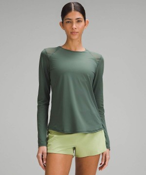 Lululemon Sculpt Långärmad Tröja Dam Mörkgröna Sverige | FNLBCJ314