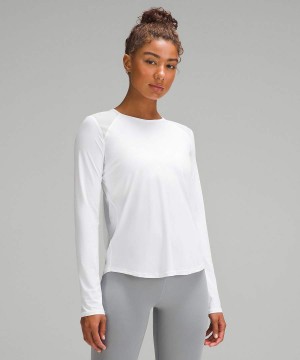 Lululemon Sculpt Långärmad Tröja Dam Vita Sverige | LBGEWN836