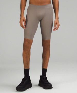 Lululemon SenseKnit10" Löpar Shorts Herr Mörkgrå Sverige | PYIOXS168