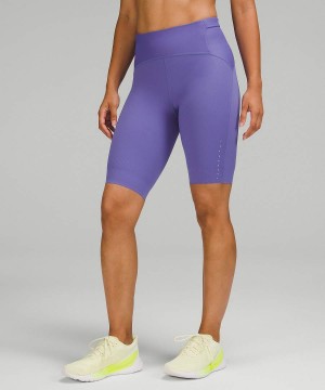 Lululemon SenseKnit Löpar High-Rise 10" Shorts Dam Indigo Blå Sverige | PEJGLS761