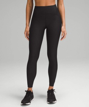 Lululemon SenseKnit Löpar High-Rise 28" Tights Dam Svarta Sverige | KHZRCI216