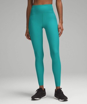 Lululemon SenseKnit Löpar High-Rise 28" Tights Dam Gröna Sverige | FYPMQA439