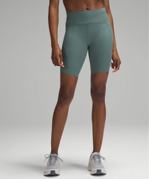 Lululemon SenseKnit Löpar High-Rise 8" Shorts Dam Mörkgröna Sverige | WYVCUI215