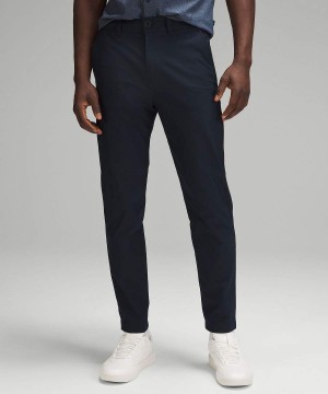Lululemon Slim-Tapered Twill Byxor Herr Marinblå Sverige | NRCGDW162