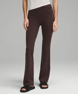 Lululemon SmoothCover Wrap-Midja Flared Pant 32" Tights Dam Choklad Sverige | OPSFML825