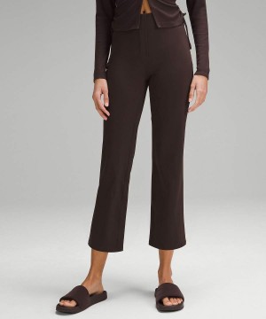 Lululemon Smooth Fit Pull-On High-Rise Cropped Byxor Dam Choklad Sverige | NDMIOK793