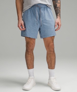 Lululemon Soft Jersey 5" Shorts Herr Blå Sverige | WQXSIO460