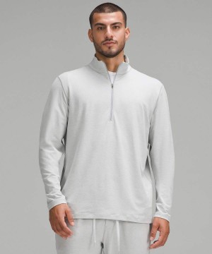 Lululemon Soft Jersey Half Zip Tröjor Herr Silver Sverige | BARQDI746