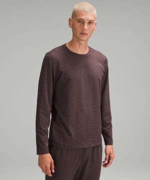 Lululemon Soft Jersey Långärmad Tröja Herr Choklad Sverige | IYZHJO059
