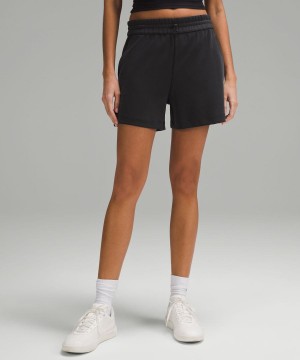 Lululemon Softstreme High-Rise 4" Shorts Dam Svarta Sverige | TFWHEZ358