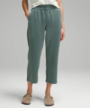 Lululemon Softstreme High-Rise Hetero-Leg Cropped Byxor Dam Mörkgröna Sverige | FUTDIB064