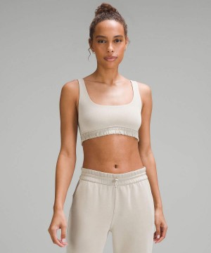 Lululemon Softstreme Scoop-Neck Bra B/C Cup Sport BH Dam Beige Sverige | EKRXJQ849
