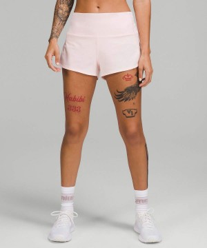 Lululemon Speed Up High-Rise Fodrade 2.5" Shorts Dam Ljusröda Sverige | RZCVPS423