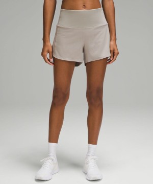 Lululemon Speed Up High-Rise Fodrade 4" Shorts Dam Grå Sverige | XCVLIA937