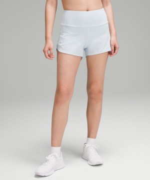 Lululemon Speed Up High-Rise Fodrade 4" Shorts Dam Blå Sverige | QDAJEG016