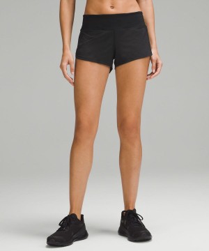 Lululemon Speed Up Low-Rise Fodrade 2.5" Shorts Dam Svarta Sverige | SDNOLT738
