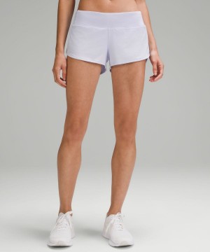 Lululemon Speed Up Low-Rise Fodrade 2.5" Shorts Dam Blå Sverige | ROFWTK138