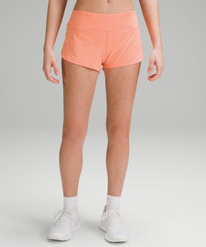 Lululemon Speed Up Low-Rise Fodrade 2.5" Shorts Dam Korall Sverige | IUBSPD845