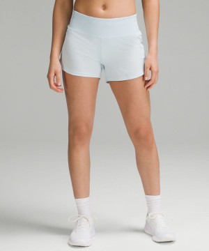 Lululemon Speed Up Mid-Rise Fodrade 4" Shorts Dam Blå Sverige | BHCPKD589